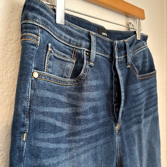 Driftwood Meg Button Fly High Rise Straight Leg Denim Jeans, Size 27 - Picture 2 of 8